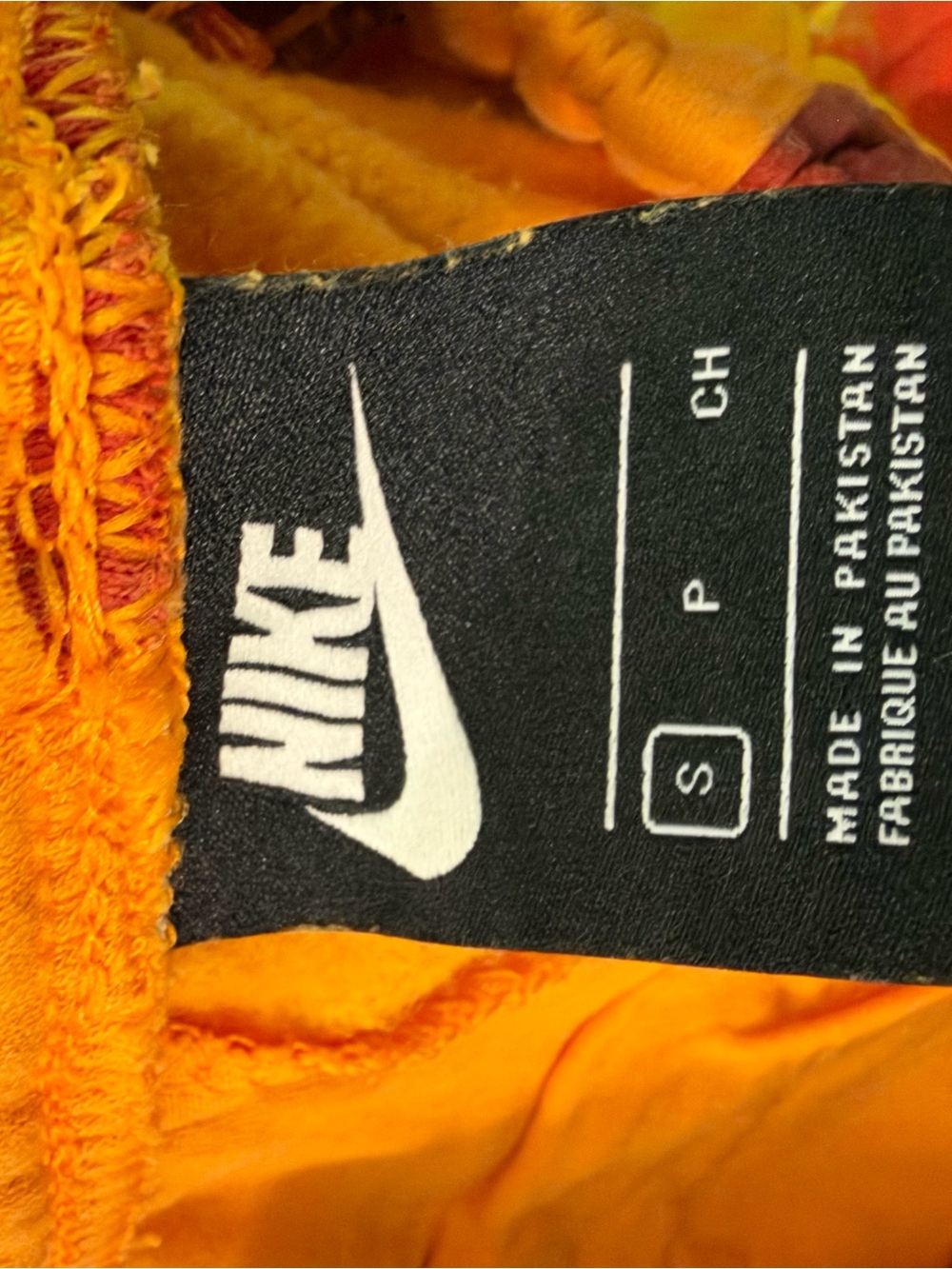 Nike Camo Joggers — Orange/Rust/Brown, Size S - Picture 5 of 5